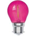 LED Bulb - 1W Transparent Filament Golf Ball (2 Pack)