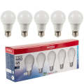 LED Bulb - 6W A60 4000K 5 Pack