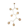 Black or Gold 7 Light Molecule Vertical Pendant (Promo)