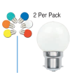 LED Bulb - 1W LED Golf Ball (2 Pack)