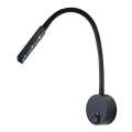 3W LED Reading Light Fitting With Flexible Rubber Arm and Switch