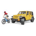 Jeep Wrangler Rubicon Unlimited with Mountain Bike Bruder
