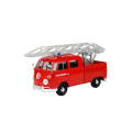 Volkswagen Type 2 T1 Fire Truck with Aerial Ladder Red 1/24