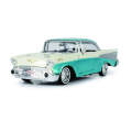 Chevrolet Bel Air Turquoise/White 1957 (scale 1 : 24)