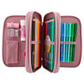 Top Model Triple Filled Pencil Case Glitter & Pocket