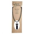 Bullet Stone Necklace - Blue Goldstone - Earth Stone