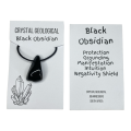 Black Obsidian Tumble Stone Necklace