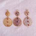 Christmas Decorations- Mixed Gemstone Snowman- pack of 3