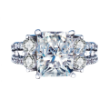 ASHA CRAFT - Sparkling 3.68ct White CZ Engagement Ring. Size 6 | L-M