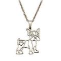 Genuine 316L Stainless Steel Pendant and Chain Necklace - BULLDOG