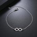 **2 AVAILABLE** Authentic Stainless Steel Infinity Charm Bracelet