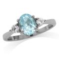 *CERTIFIED VALUE R1700.00* 1.78ct. Blue Topaz Genuine 925 Sterling Silver Ring