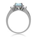 *CERTIFIED VALUE R1700.00* 1.78ct. Blue Topaz Genuine 925 Sterling Silver Ring