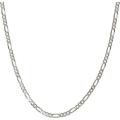 3mm Figaro Link 316L solid Stainless Steel Necklace chain - 50cm
