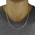 3mm Figaro Link 316L solid Stainless Steel Necklace chain - 50cm