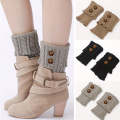 Boot Cuffs with Button Detail