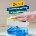 2-in-1 Soap Pump Dispenser and Sponge Caddy
