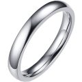 Stainless Steel Polished Silver Band Ring