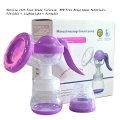 Manual Breast Pump with Lid for Breastfeeding - Purple