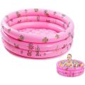 3 Ring Toddler Inflatable Swimming Pool with Bubble Floor