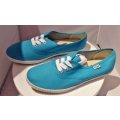 Genuine Takkies Canvas Flats in Turquoise - Size 4
