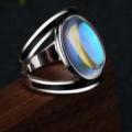 S925 Sterling Silver Moonstone Ring - Size 9 (R)