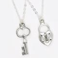 The Key To My Heart - Silver Key and Lock Pendant with Necklaces