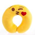 U Shaped Emoji Neck Pillow / Travel Pillow - Kissing Heart
