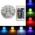 Underwater Submersible Waterproof 10 LED Light with Remote for Swimming Pool / Jacuzzi Etc