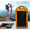 5000mAh Portable Waterproof Solar Charger Double USB Power Bank