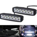 ONE SET - 18W Spot Off-road 6 Inch LED Driving Work Light Signal Row SUV 4Wd
