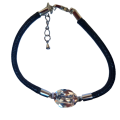 Black Crystal Bracelet - Made with Swarovski Elements