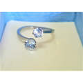 Pure Titanium 2.09ct Cubic Zirconia Wedding Ring Size 8 US