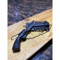 Gun Design Neck Blade Knife