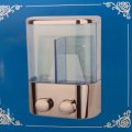 Double Compartment Wall Mount Liquid Soap & Lotion Dispenser