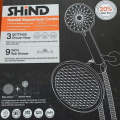 Shind 9` Round Rainfall Shower with Handheld Shower Head Combo
