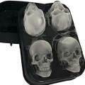 Skull Head Silicone Ice Tray 4 Slots