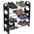 Household 4-Tier Stackable Shoe Rack and Organizer