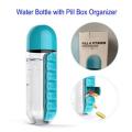 All in one - Pill & Vitamin Organizer Water Bottle