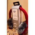 KS Audio Chunky Cable Knit Earmuffs with Built In Headphones - Purple