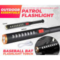 Ultra-Bright Baseball Bat Shape Flashlight  - OSL LED + 8 LED Rechargeable