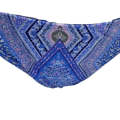 GORGEOUS Periwinkle Paisley Bikini Bottom 24/26W - With Hoop earrings