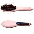 Fast Electric Hair Straightening Brush With Temperature Controls and LED Display