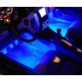 4PCS Car LED Lights Strip Interior Atmosphere Lamp
