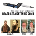 Men Quick Beard Straightener Multifunctional Hair Comb