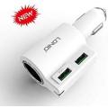 Ldnio 1-Socket Adapter with 2 Usb Interface 4.2 a Car Charger