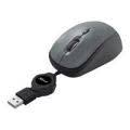 eSTUFF Retractable Cable USB Travel Mouse - Only in white