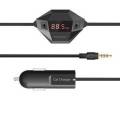 Wireless FM Transmitter Radio Car Kit for Smartphones with 3.5mm Aux and USB Charger