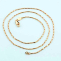 Beautiful 1mm Solid Gold Filled Stainless Steel Stick Link Chain Necklace 42cm