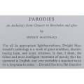 Parodies: An Anthology from Chaucer to Beerbohm and After (Copy of Stephan Gray) | Dwight Macdona...